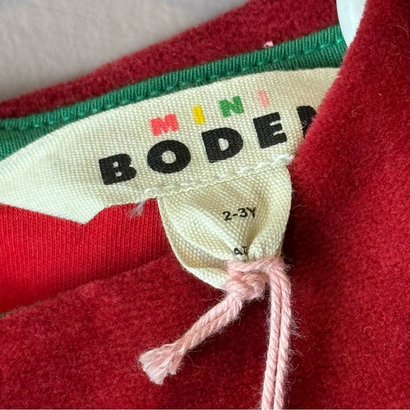 Boden Red Peter Pan Collar Polka Dot Dress 2-3Y G4478 - Picture 7 of 10